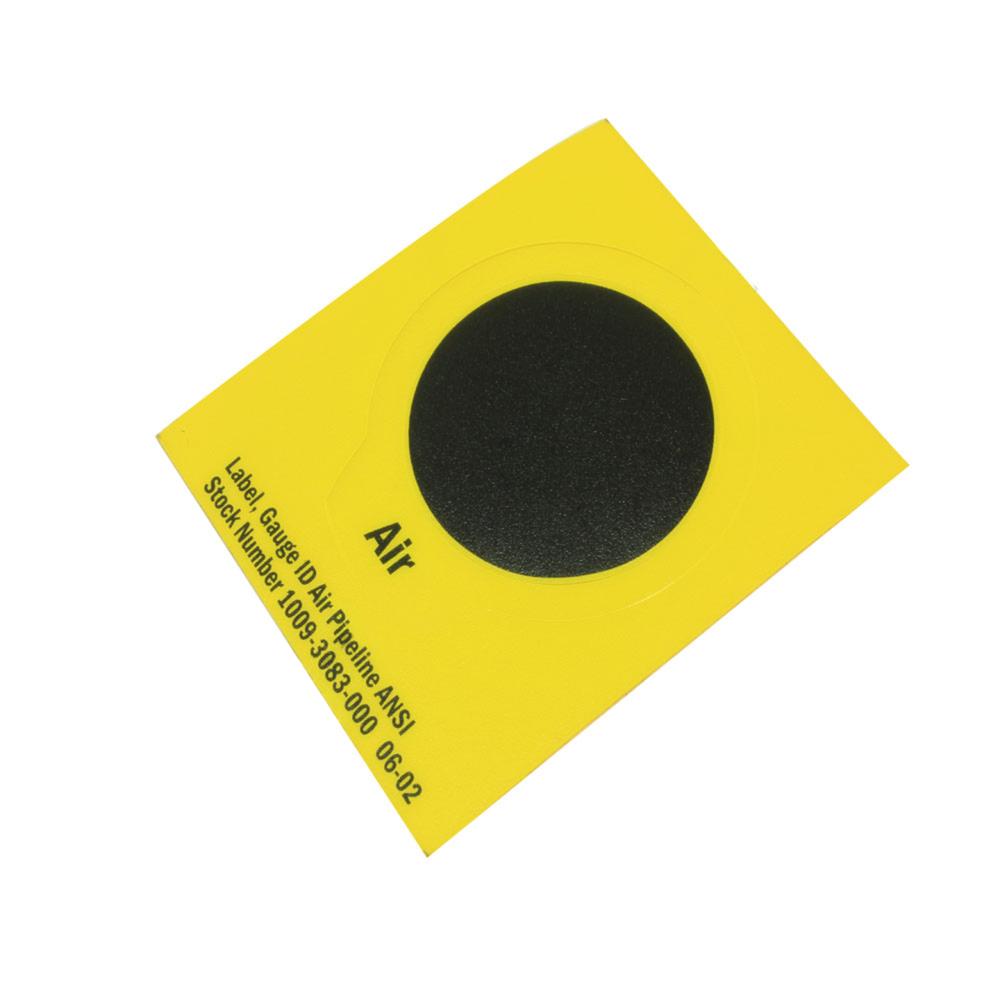 Etiqueta de identificação do manometro de Ar comprimido Etiqueta de identificação do manometro de Ar comprimido