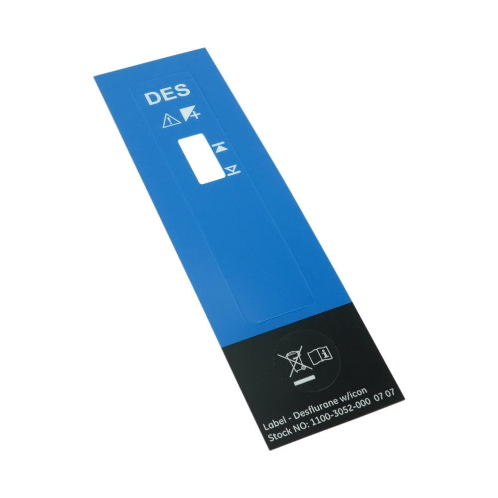Sticker Label DESFLURANE with Icon Sticker Label DESFLURANE with Icon