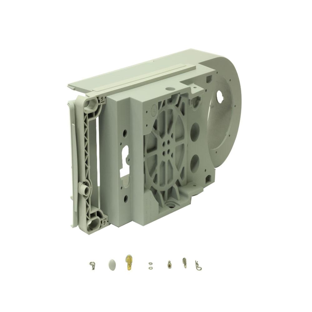 Base de montagem do sistema respiratório, com porta de acesso e alça de apoio Base de montagem do sistema respiratório, com porta de acesso e alça de apoio