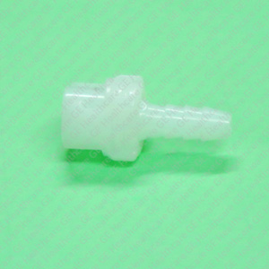 Conector de linha branco de 4mm utilizado em anestesia