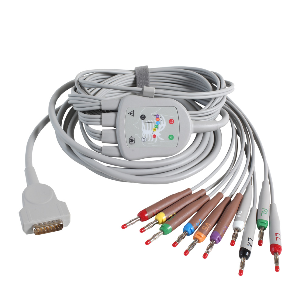 ECG Value Cable 10 Lead Cable/LDWR AHA