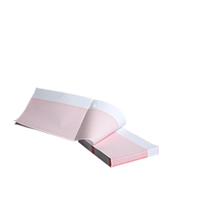 THERMAL PAPER 8.5 "x 11", WHITE PATIENT DATA AREA, RED GRID 155MM WIDE, Z-FOLD, HOLE QUEUE, 300 SHEETS, 8 PACKS THERMAL PAPER 8.5 "x 11", WHITE PATIENT DATA AREA, RED GRID 155MM WIDE, Z-FOLD, HOLE QUEUE, 300 SHEETS, 8 PACKS