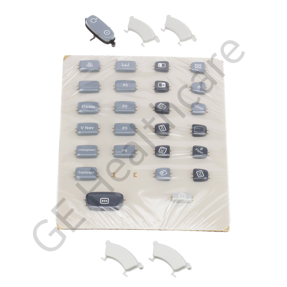 Button Cap Kit LOGIQ E9 with Bflow - Improved plastic