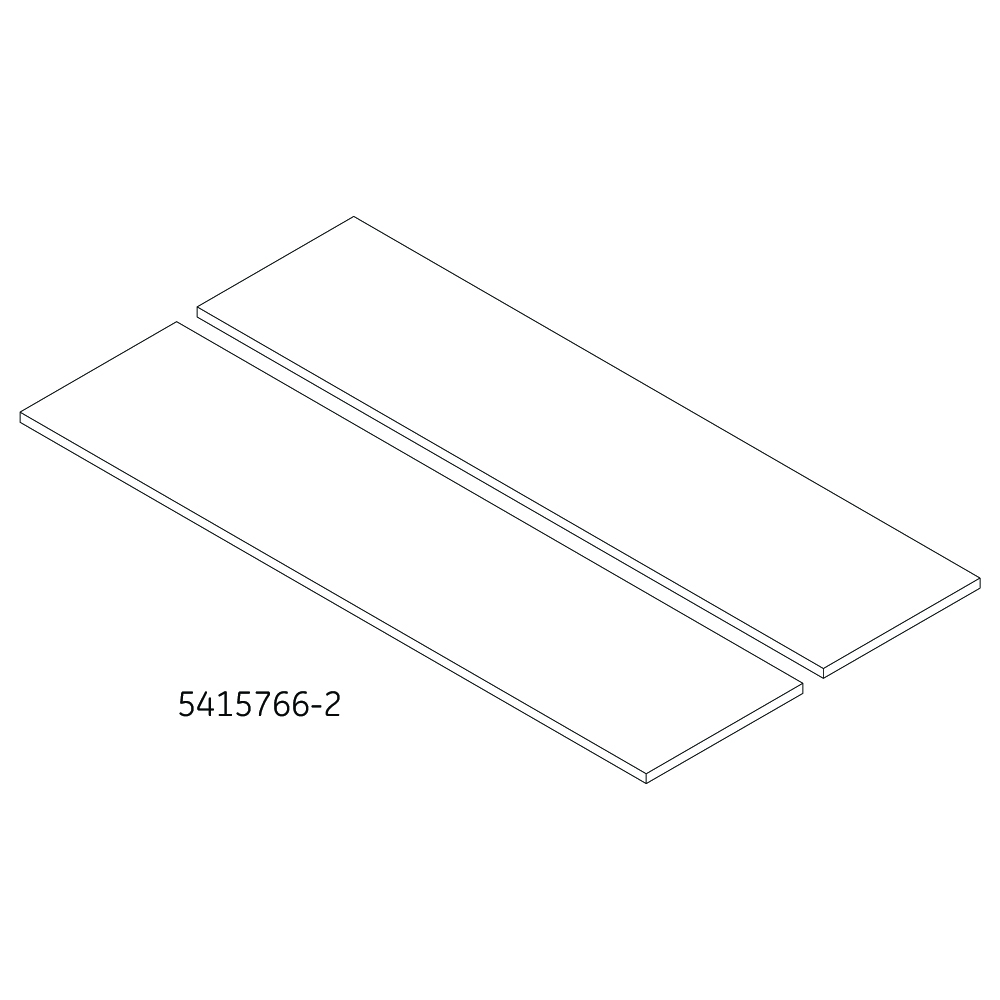 MR Patient Positioning Pad, rectangular shape, 36 in (L) x 9 in (W) x 0.5 in (H), qty 2