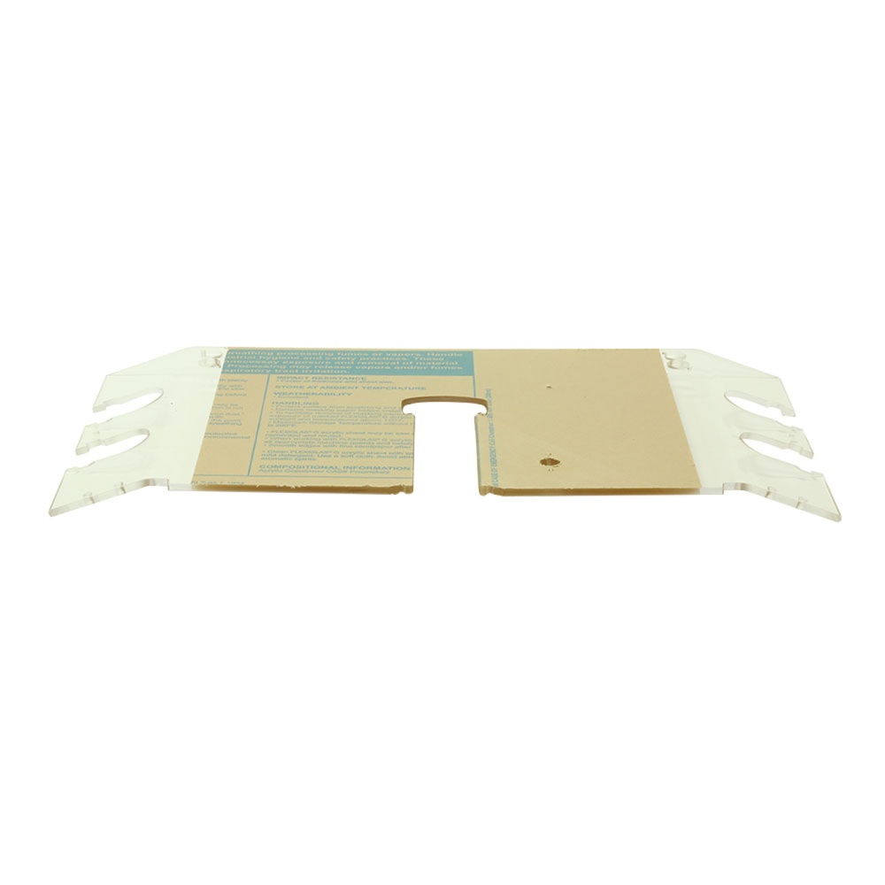 Parede posterior com ranhura Parede posterior com ranhura