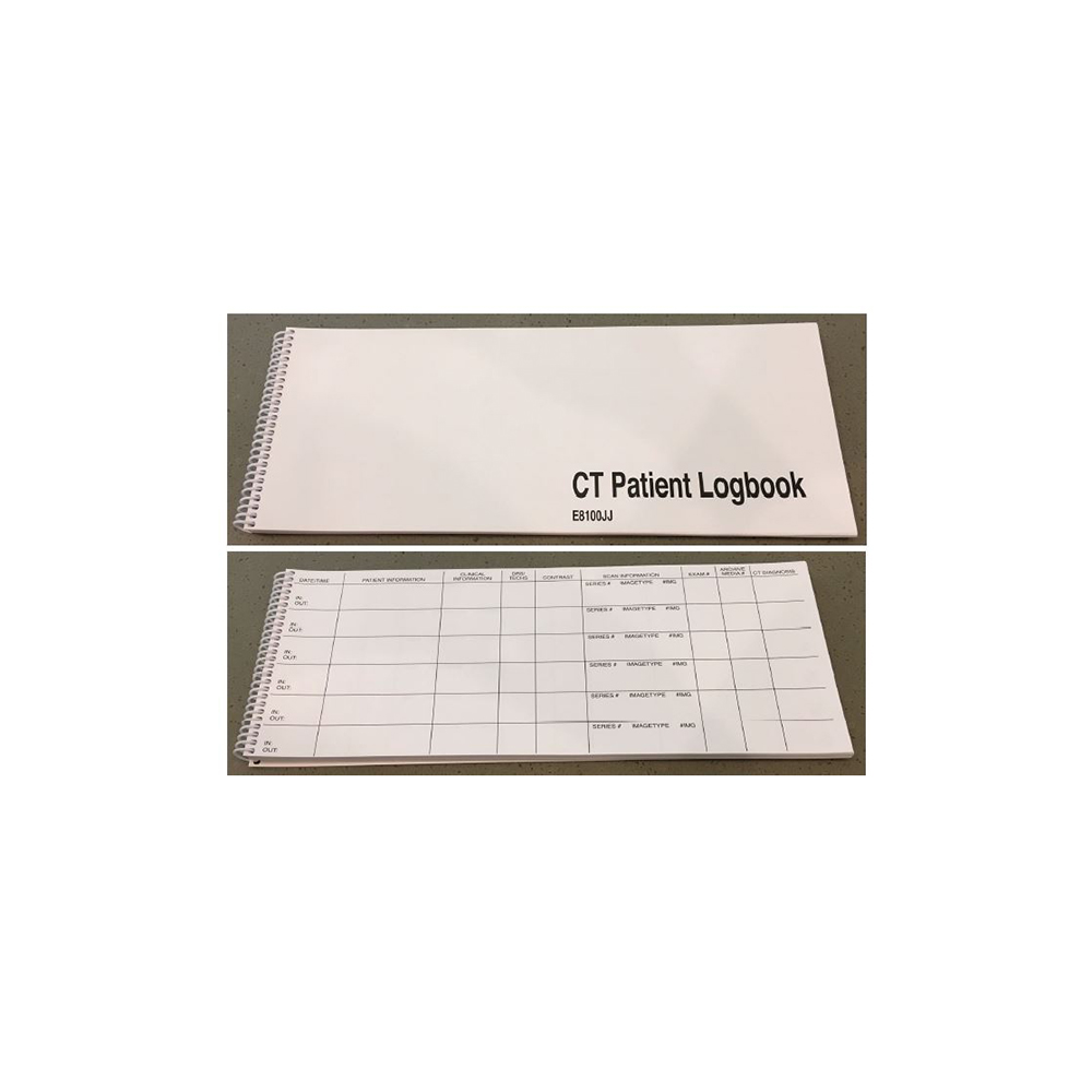 Ct Error Log Worksheet CT Patient Logbook, 5/box, Tomografia Computadorizada | GE HealthCare ...